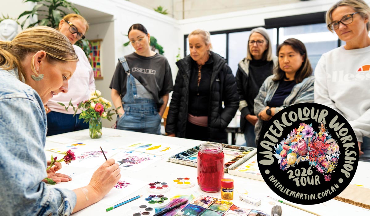 The Countdown Is On: Watercolour Workshop Tour Kicks Off in Two Months!