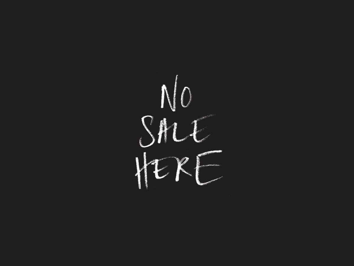 No Sale Here