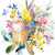 'Victorian Wildflower Bouquet' NM x RBGV Greeting Card