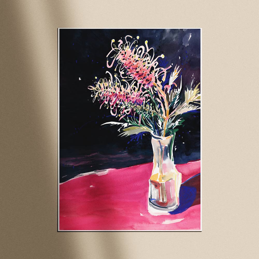 &#39;A Carafe of Grevillea&#39; Limited Edition Print