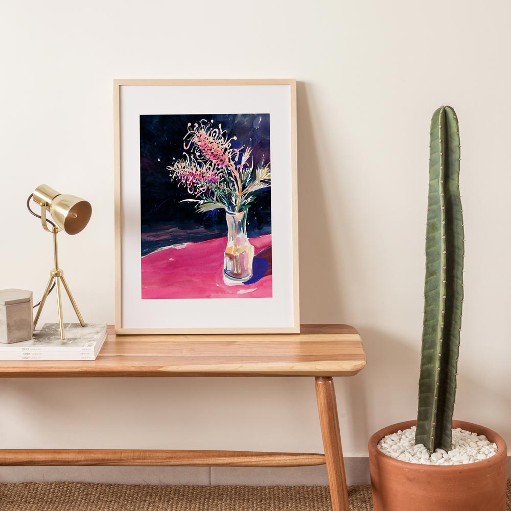 &#39;A Carafe of Grevillea&#39; Limited Edition Print
