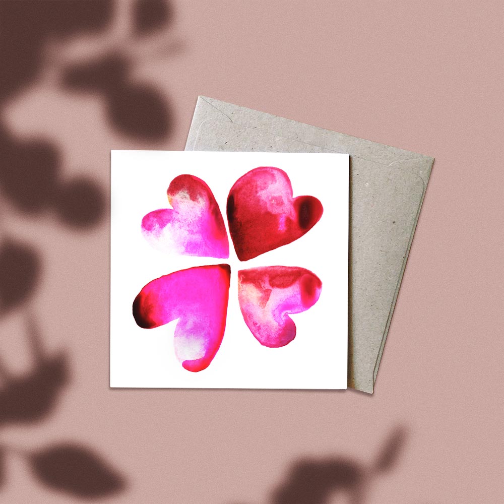 &#39;Lucky in Love&#39; Greeting Card
