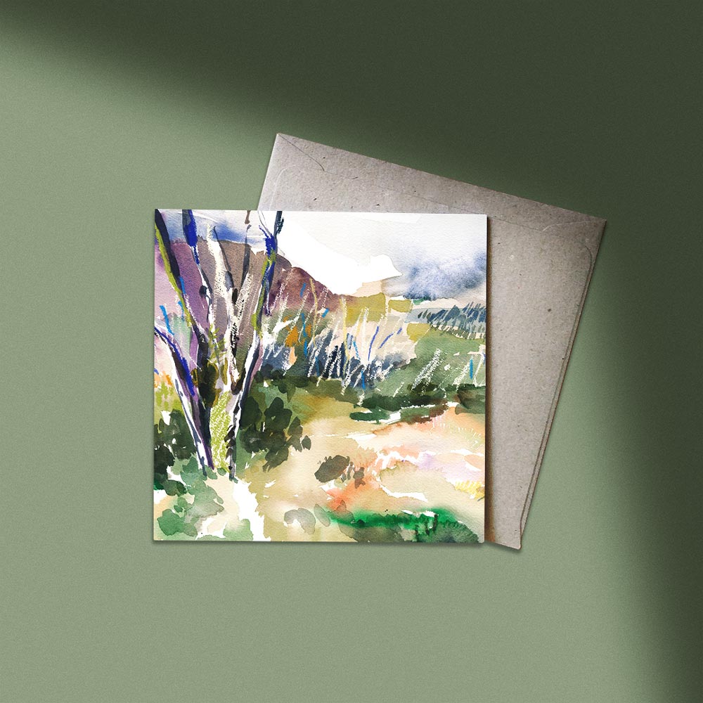 &#39;Pretty Valley&#39; Greeting Card