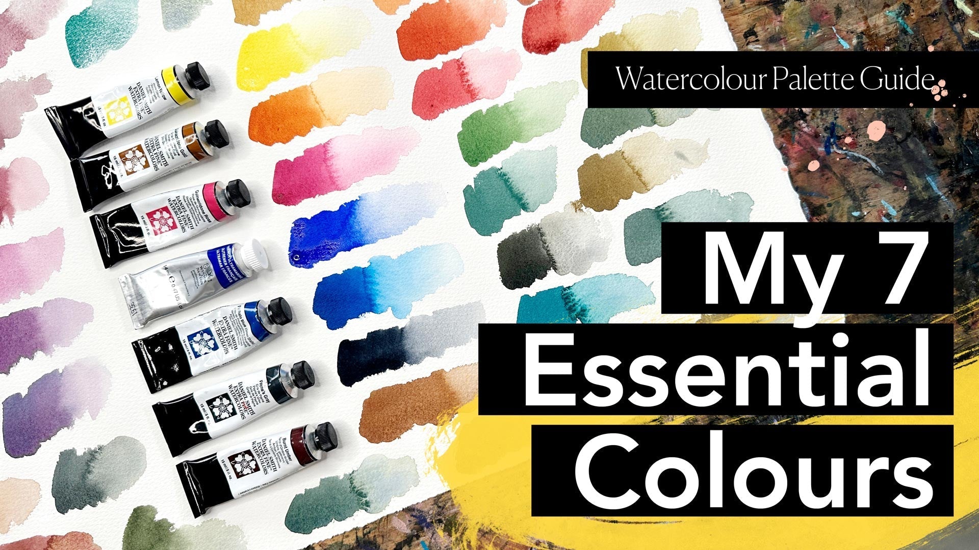 New Youtube Video: 7 Colours, Endless Possibilities: The Perfect Watercolour Palette