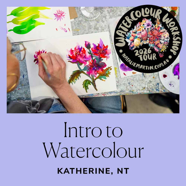 1 Day Intro to Watercolour Workshop - Katherine, NT