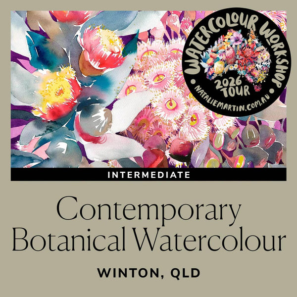 1 Day Intermediate Contemporary Botanicals Workshop - Winton, QLD