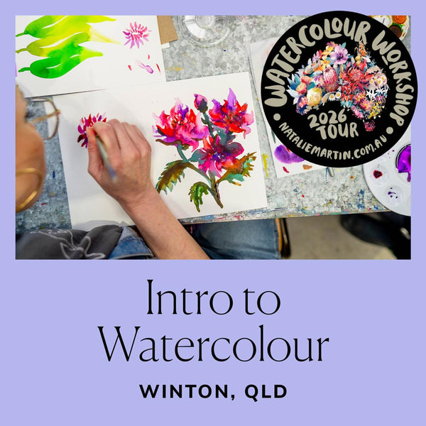 1 Day Intro to Watercolour Workshop - Winton, QLD
