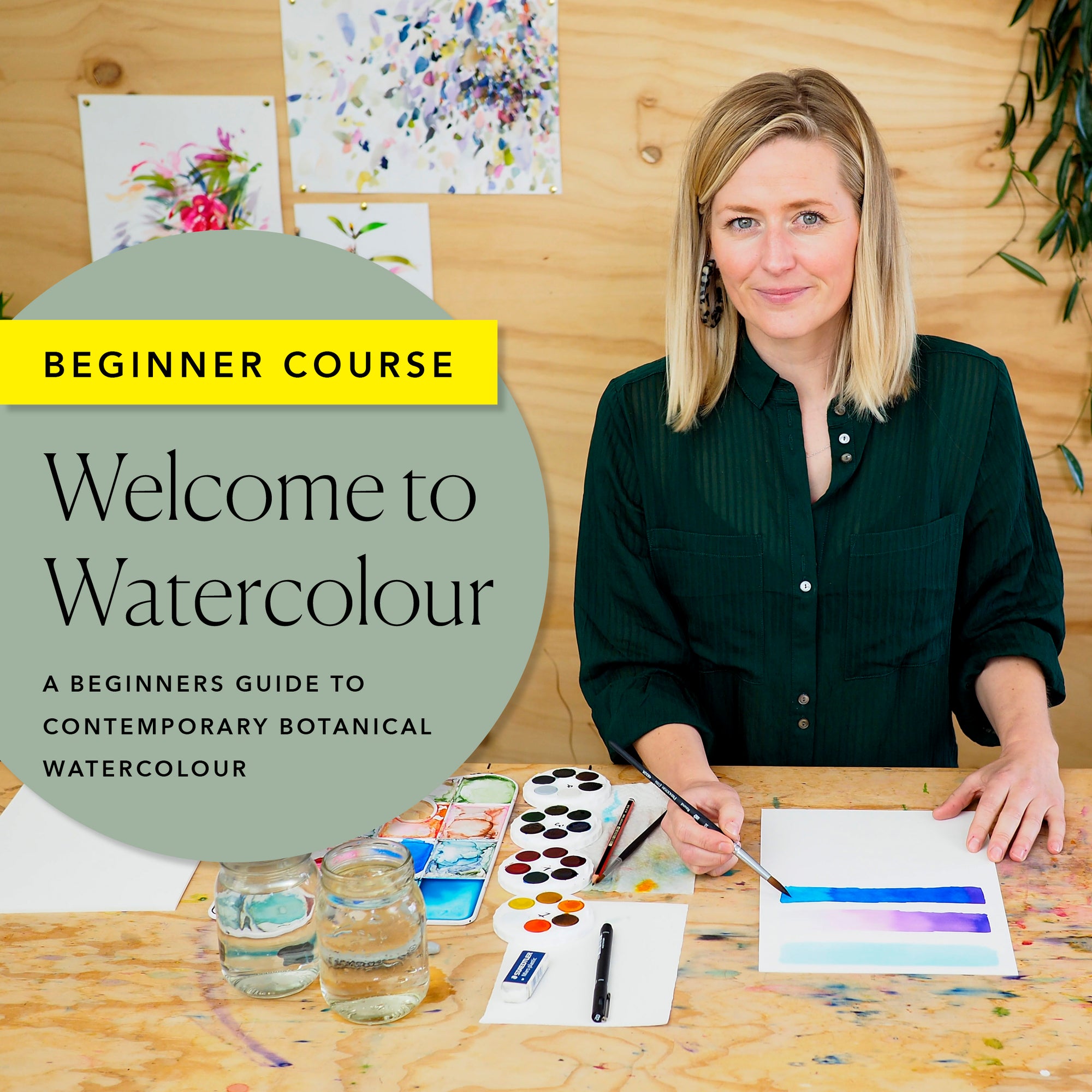 Welcome to Watercolour Beginner Online Painting Course