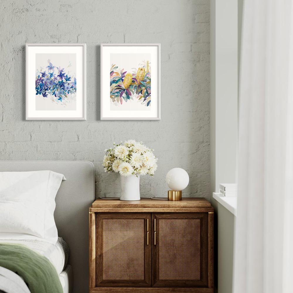 &#39;August&#39; Banksia Birth Flower Art Print