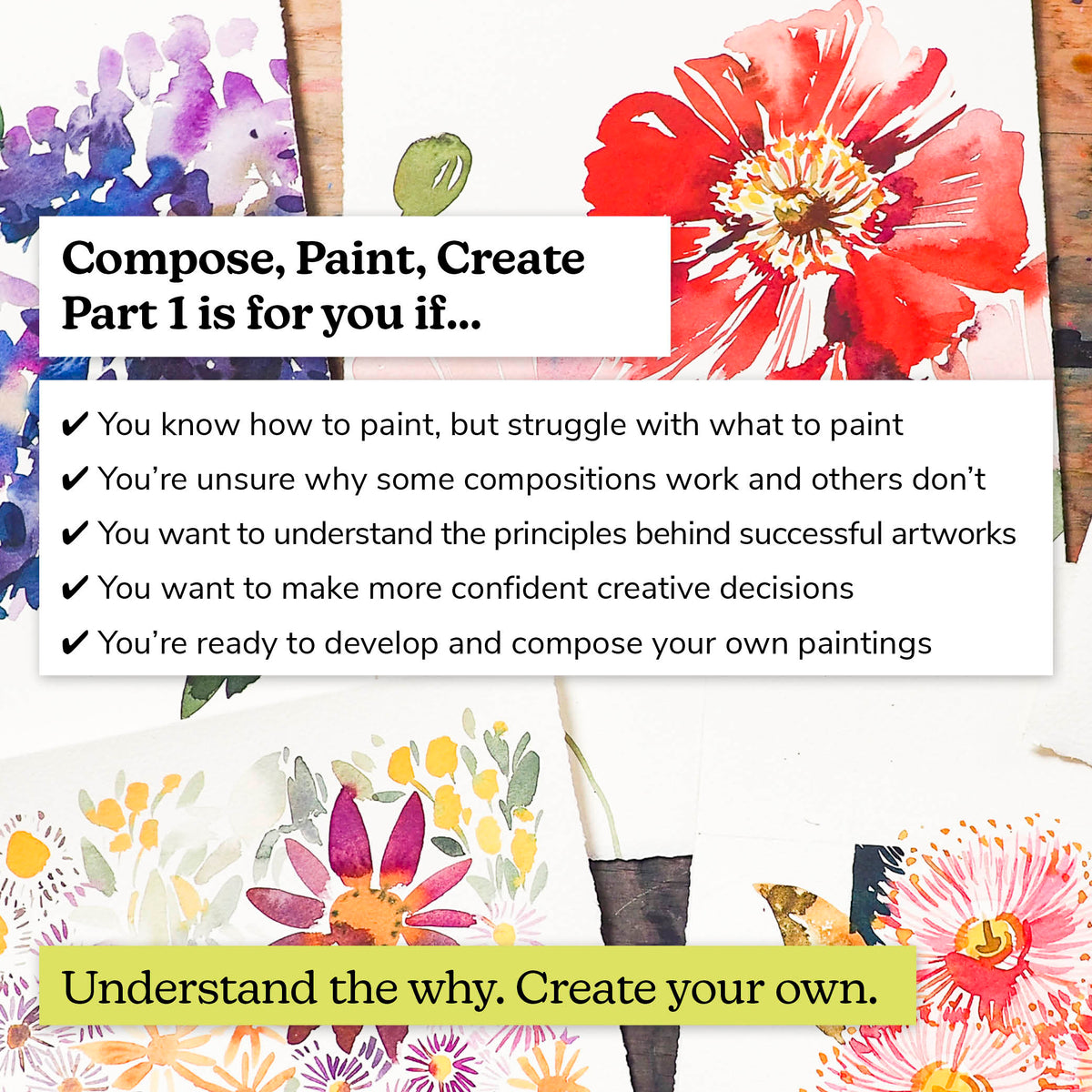 'Compose, Paint, Create Part 1' Online Course