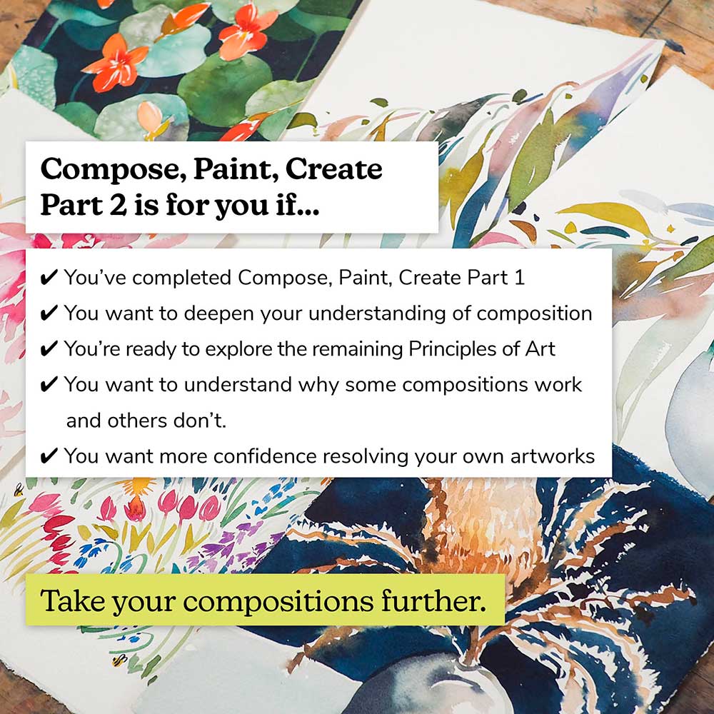 'Compose, Paint, Create Part 2' Online Course