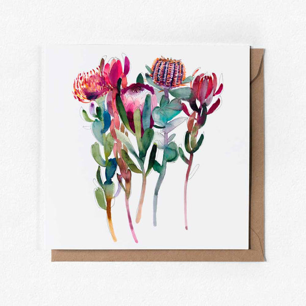'The Flower Thief' Greeting Card