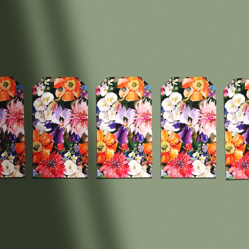 &#39;The Cottage Garden&#39; Gift Tag Pack of 5