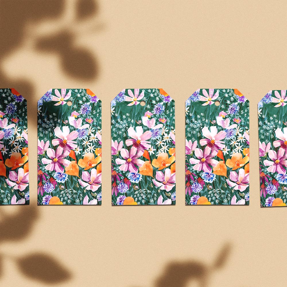 &#39;The Wildflower Meadow&#39; Gift Tag Pack of 5