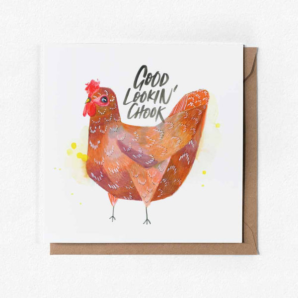 'Good Lookin' Chook' Greeting Card