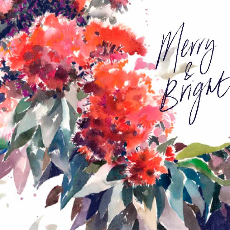 &#39;Merry &amp; Bright&#39; Greeting Card