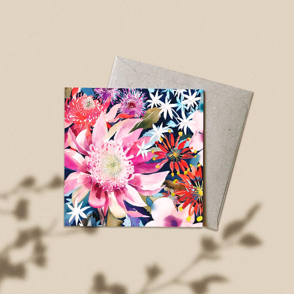 &#39;The Australian Garden&#39; Greeting Card