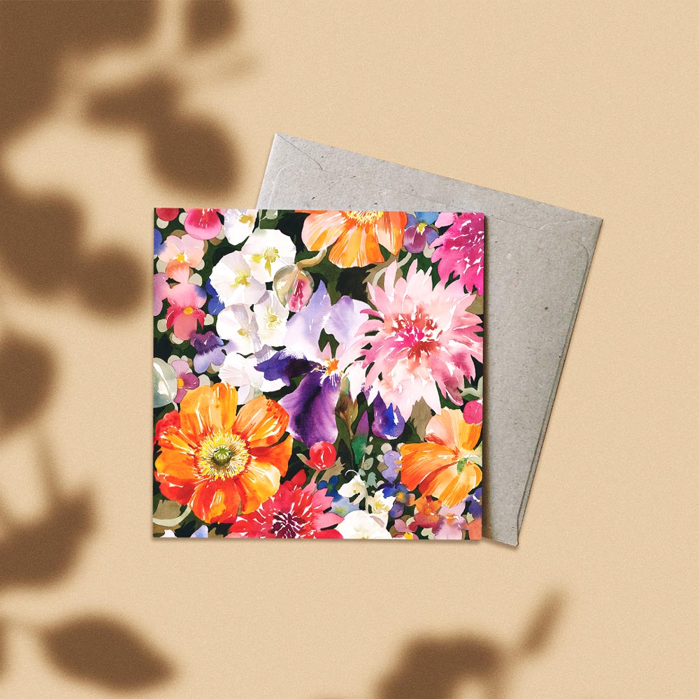 &#39;The Cottage Garden&#39; Greeting Card