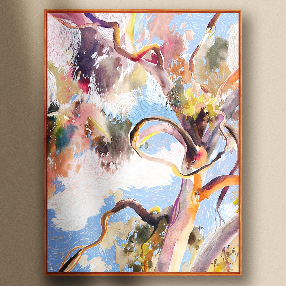 'Head in the Clouds' Framed Reproduction