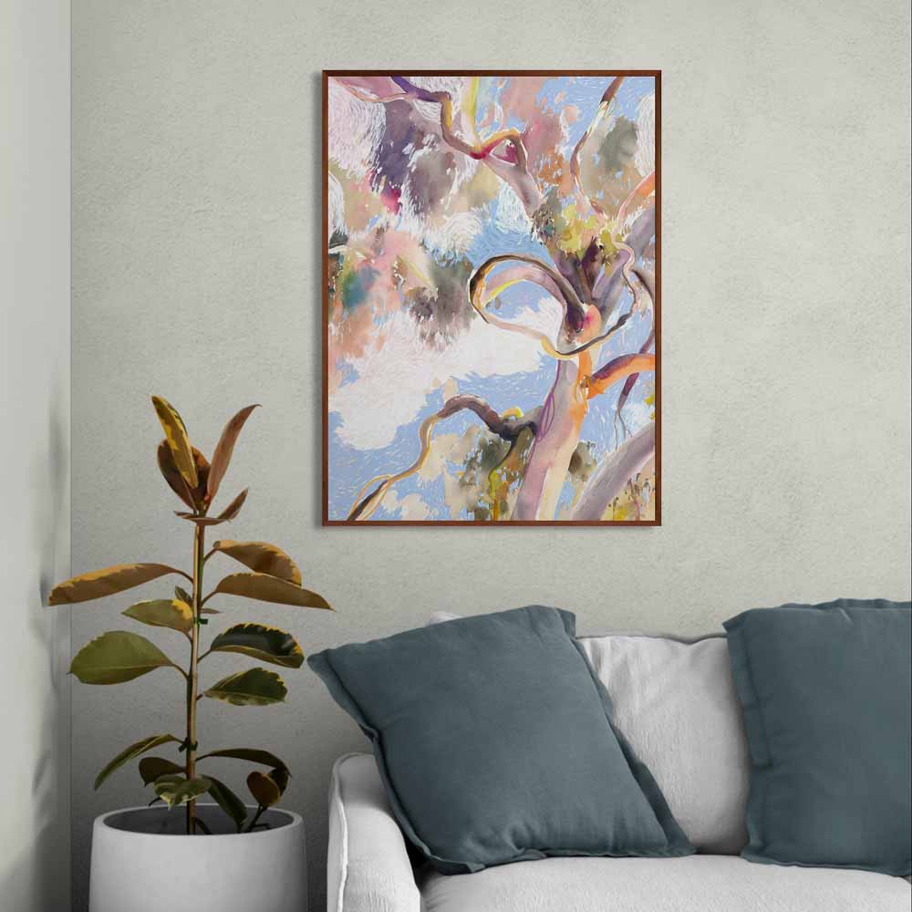 'Head in the Clouds' Framed Reproduction