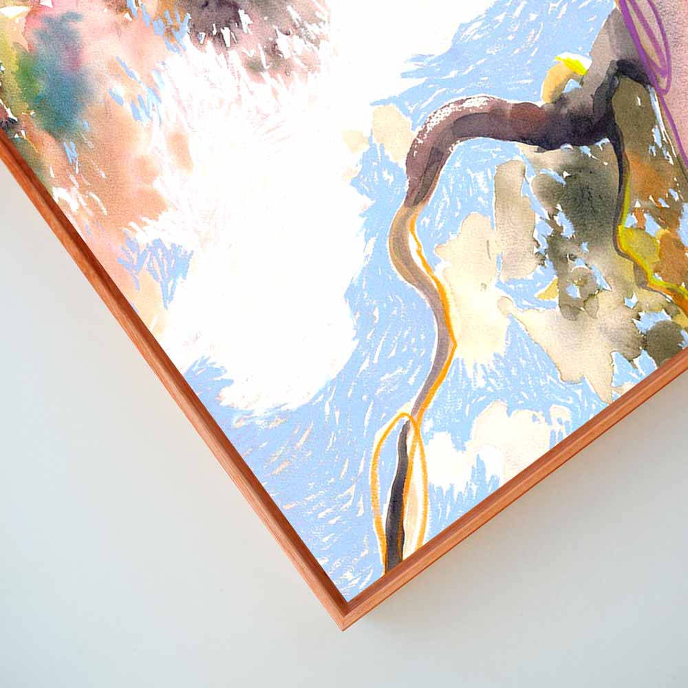 'Head in the Clouds' Framed Reproduction