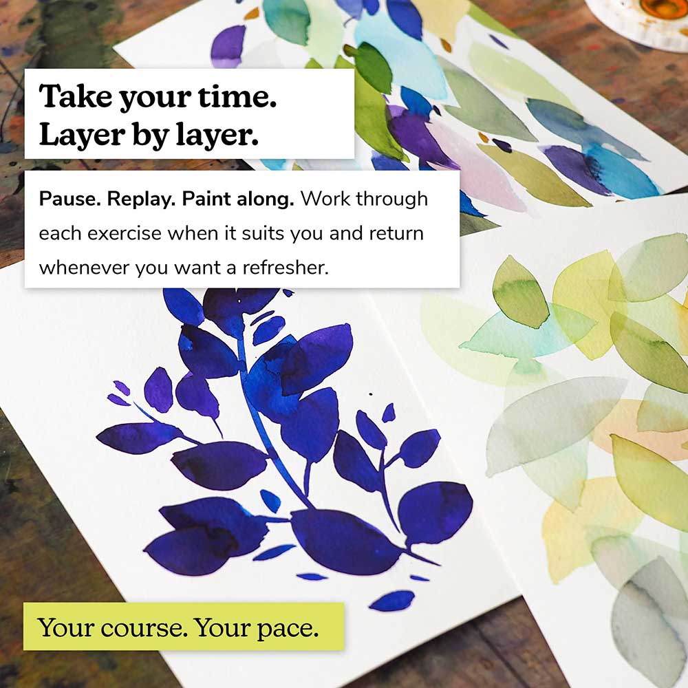 'Lessons in Layering with Watercolour' Online Course