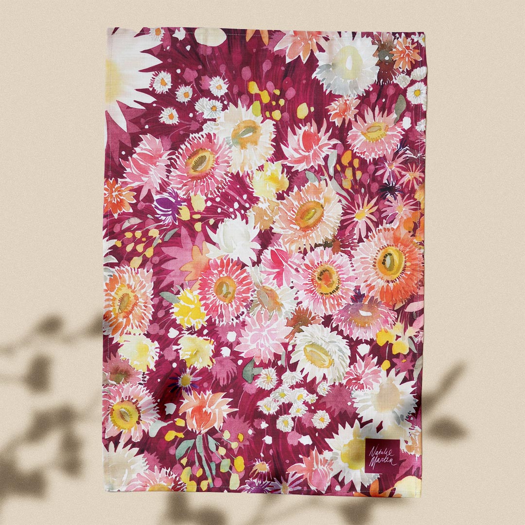 &#39;The Everlasting Meadow&#39; Tea Towel