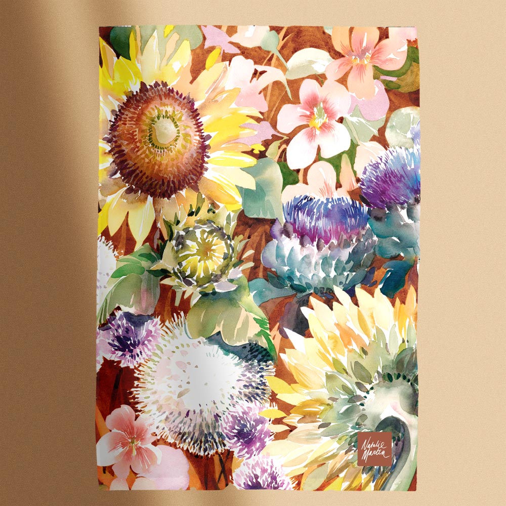 &#39;The Kitchen Garden&#39; Tea Towel