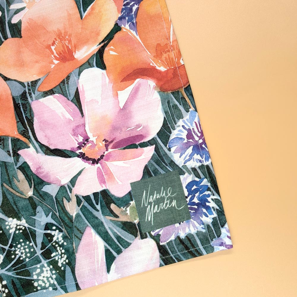 'The Wildflower Meadow' Tea Towel