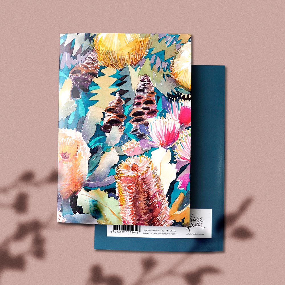 'The Banksia Garden' A5 Notebook (Ruled Pages)