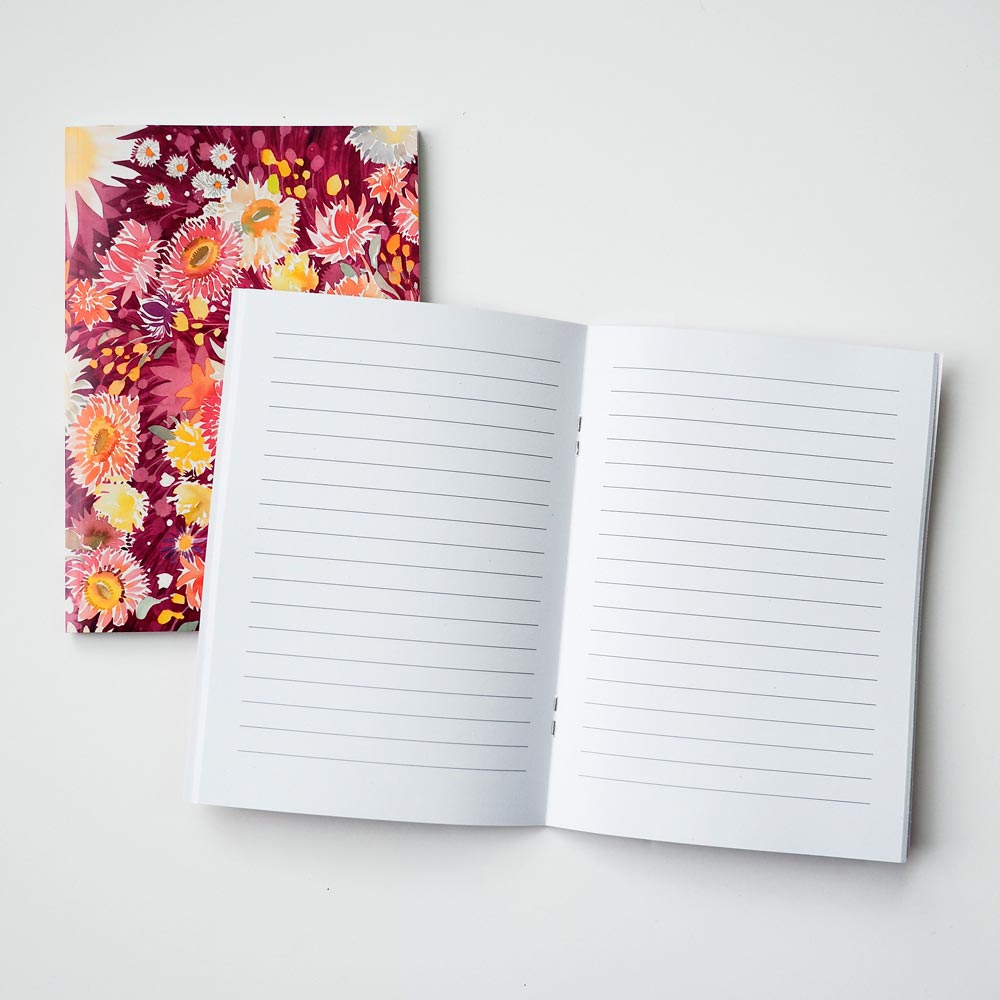 &#39;The Everlasting Meadow&#39; A5 Notebook (Ruled Pages)