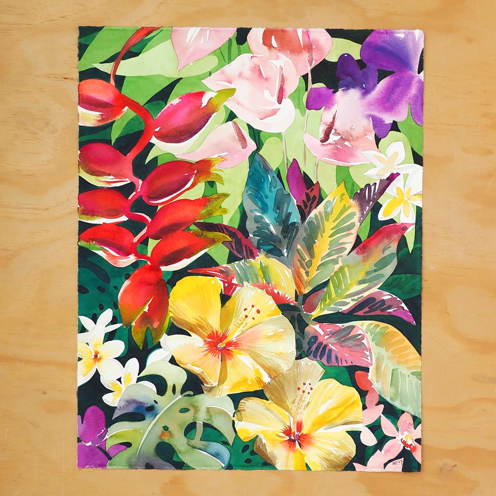 'The Tropical Garden' Original Artwork