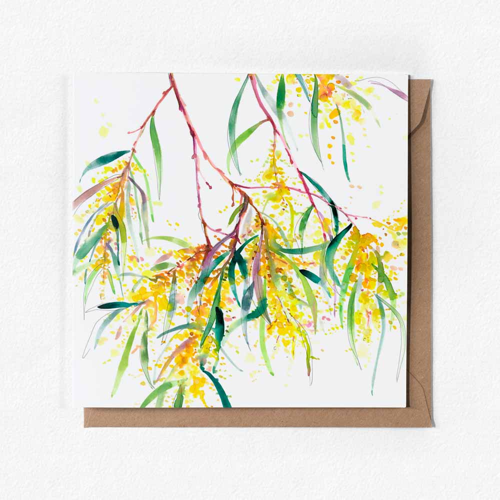 'Roadside Wattle' Greeting Card