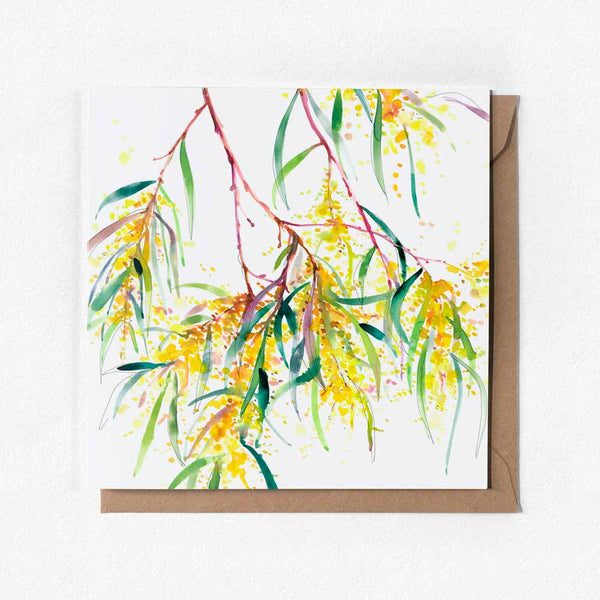 'Roadside Wattle' Greeting Card