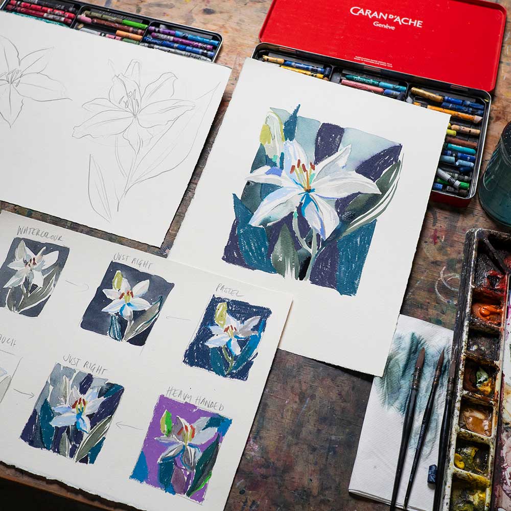 Watercolour Explorations: Spring Florals in Mixed Media Online Course