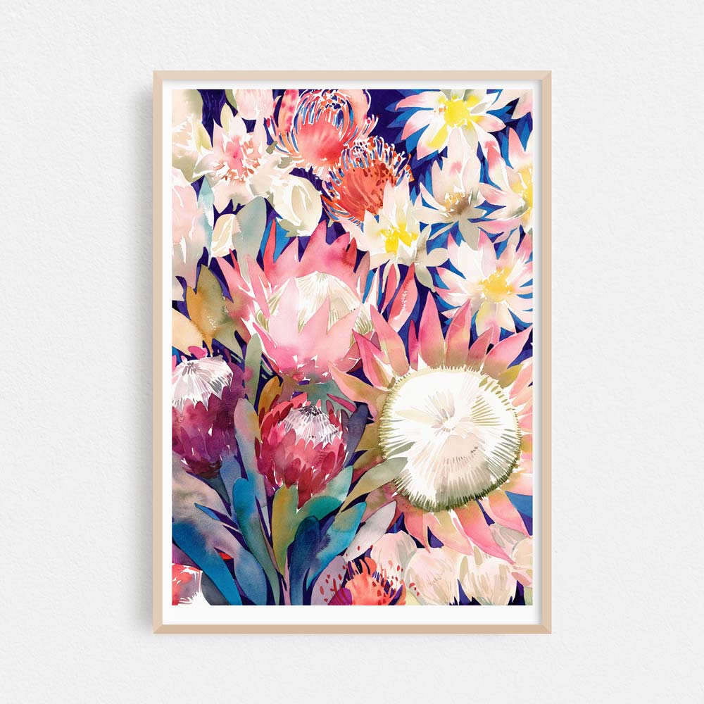 &#39;The Protea Garden&#39; Limited Edition Print