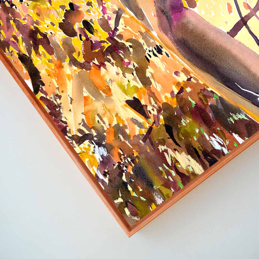 'Time is Golden' Framed Reproduction