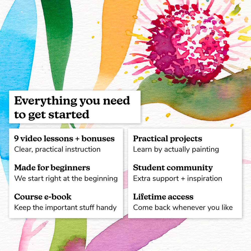 'Welcome to Watercolour' Online Course