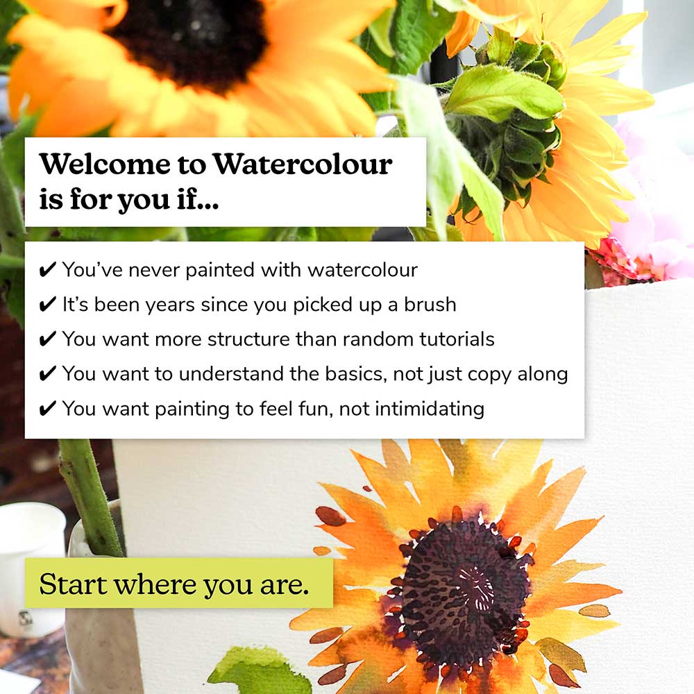 'Welcome to Watercolour' Online Course