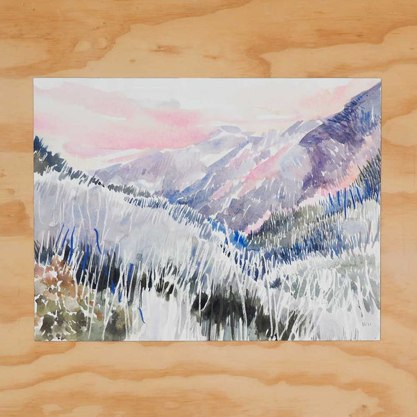'Last light in the village' Original Artwork