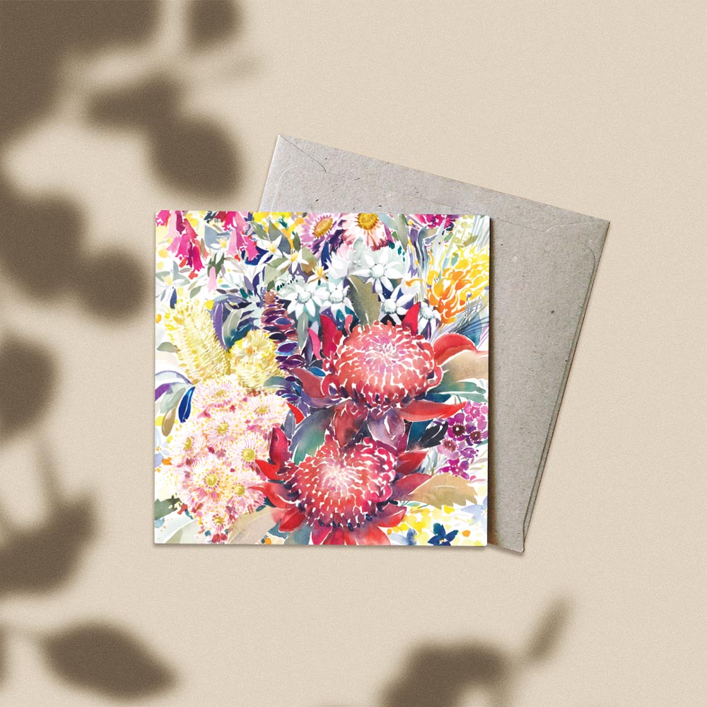 &#39;A Year in Bloom&#39; Greeting Card