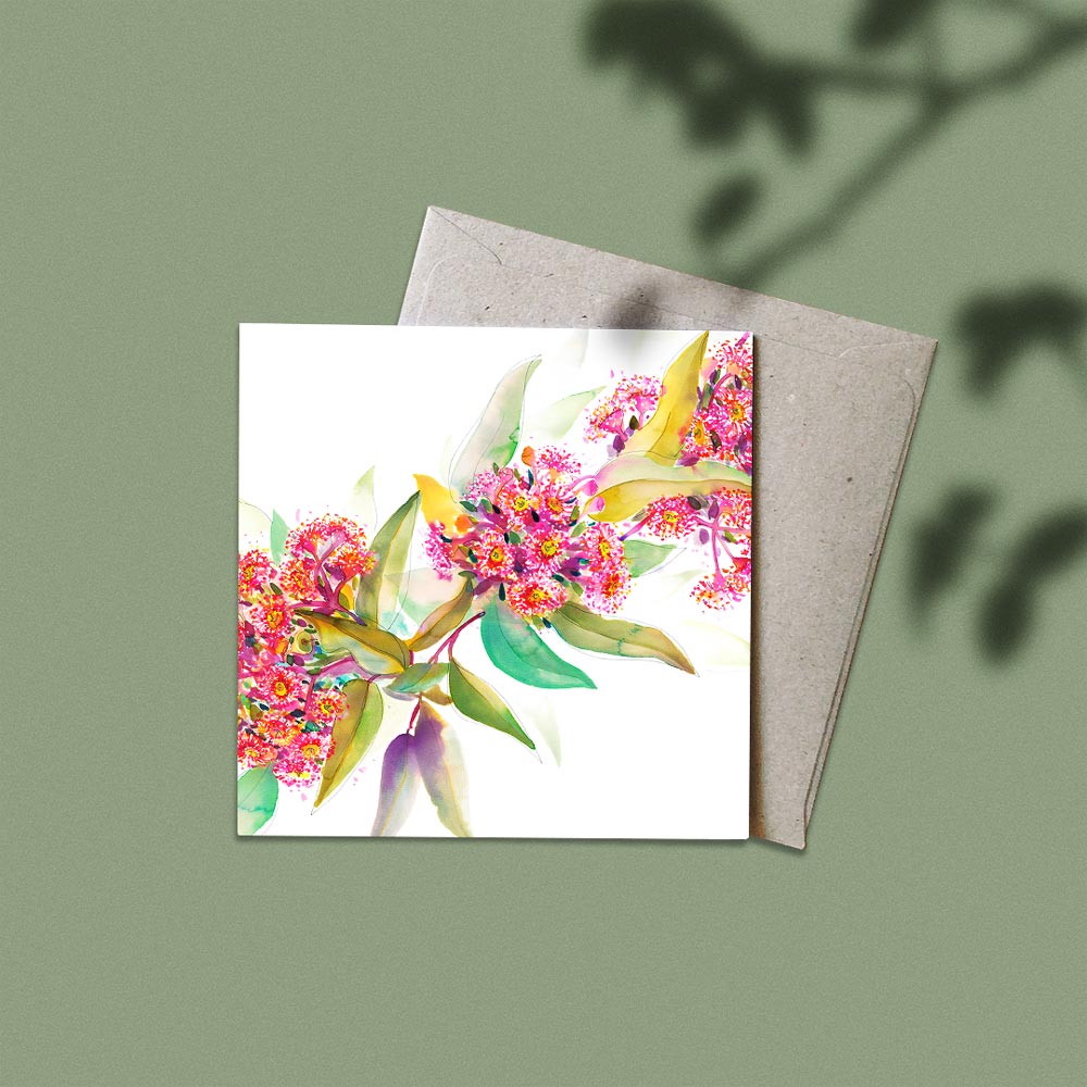 &#39;Ashmore&#39;s Flowering Gum&#39; Greeting Card