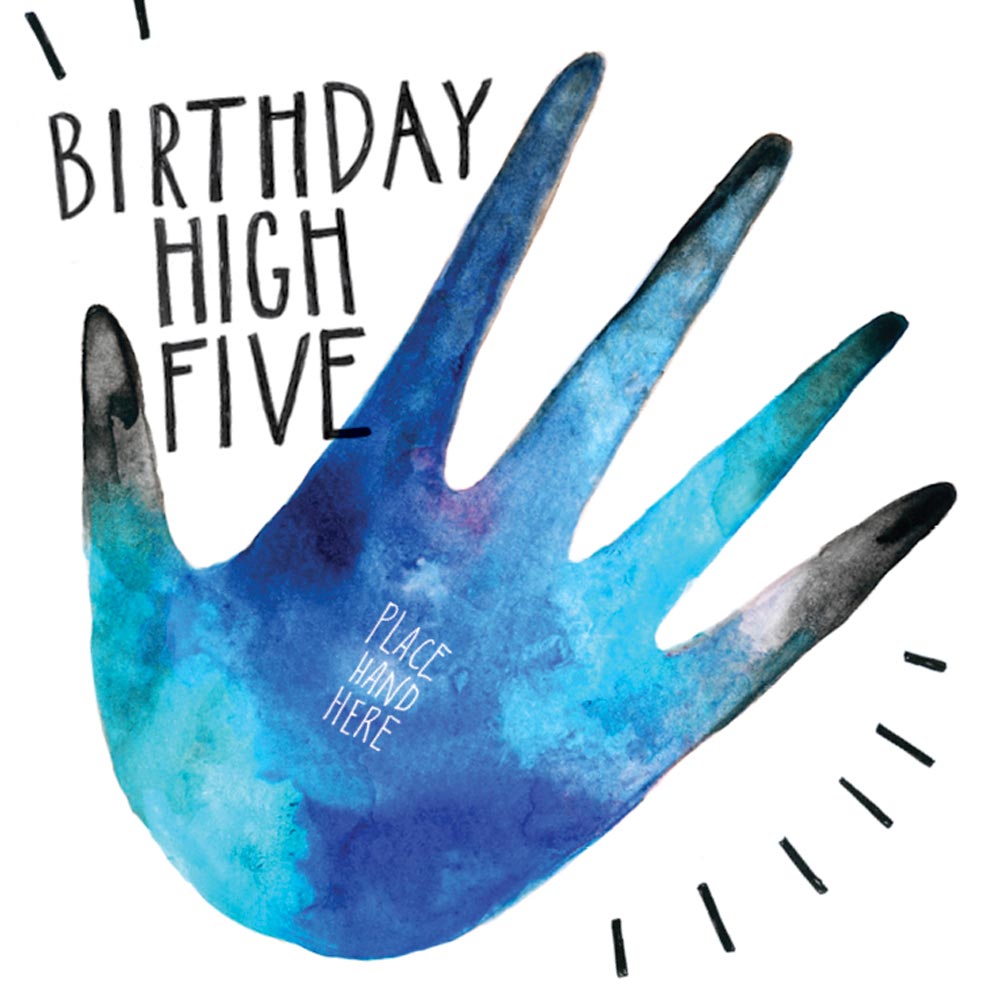 &#39;Birthday High Five&#39; Greeting Card