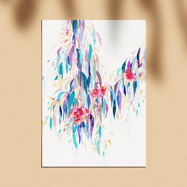 Unframed 'Cascade' Limited Edition Watercolour Art Print by Natalie Martin