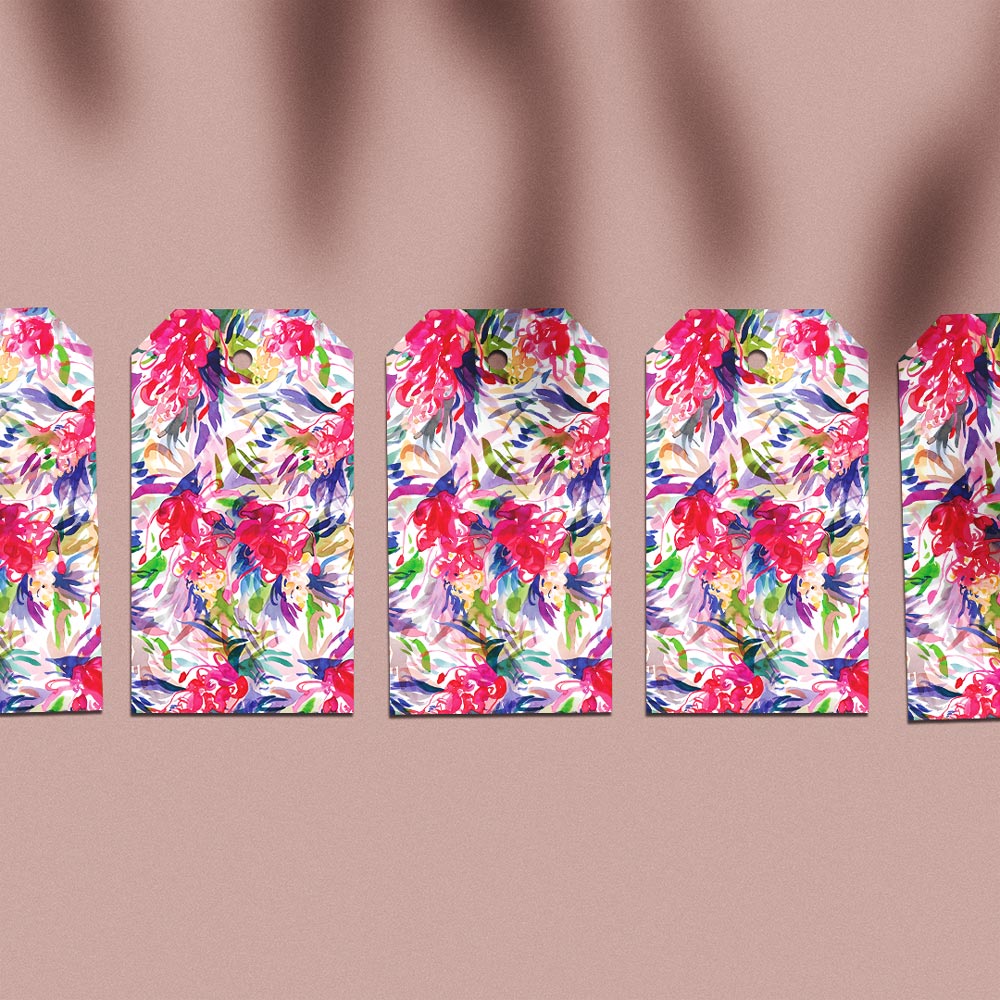 &#39;Full Bloom&#39; Gift Tag Pack of 5