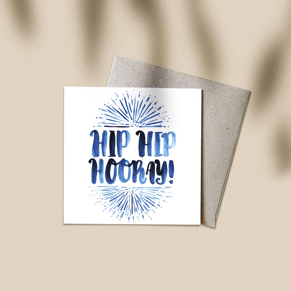 &#39;Hip Hip Hooray&#39; Greeting Card