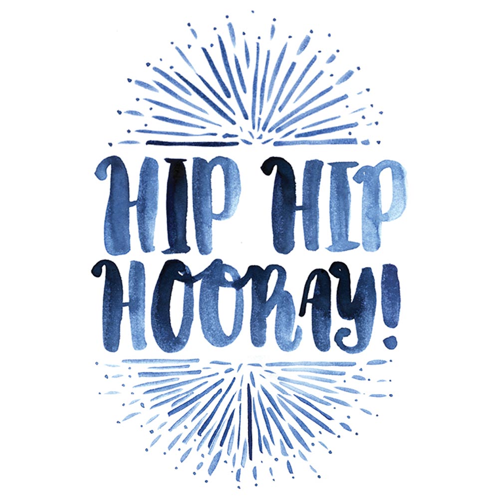 'Hip Hip Hooray' Greeting Card