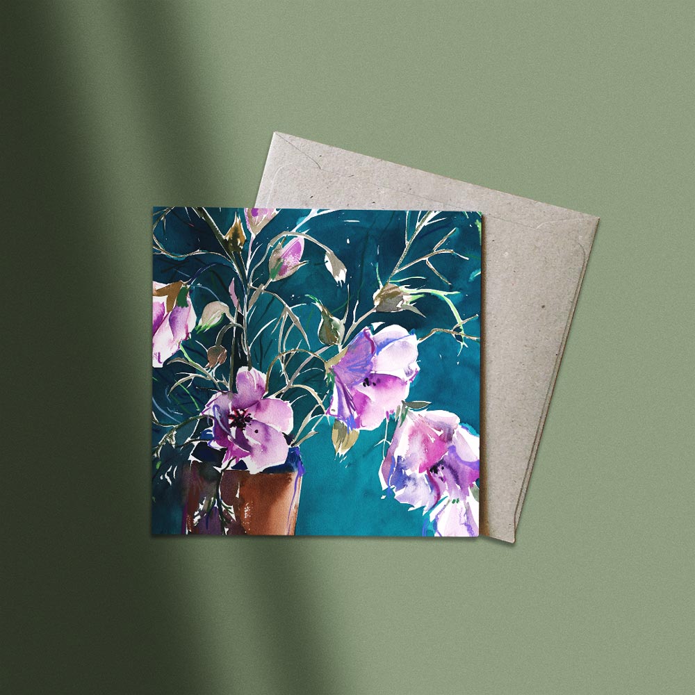 'Home Grown Hibiscus' Greeting Card