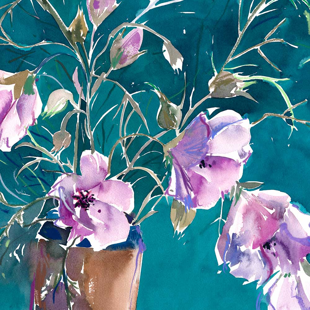 'Home Grown Hibiscus' Greeting Card