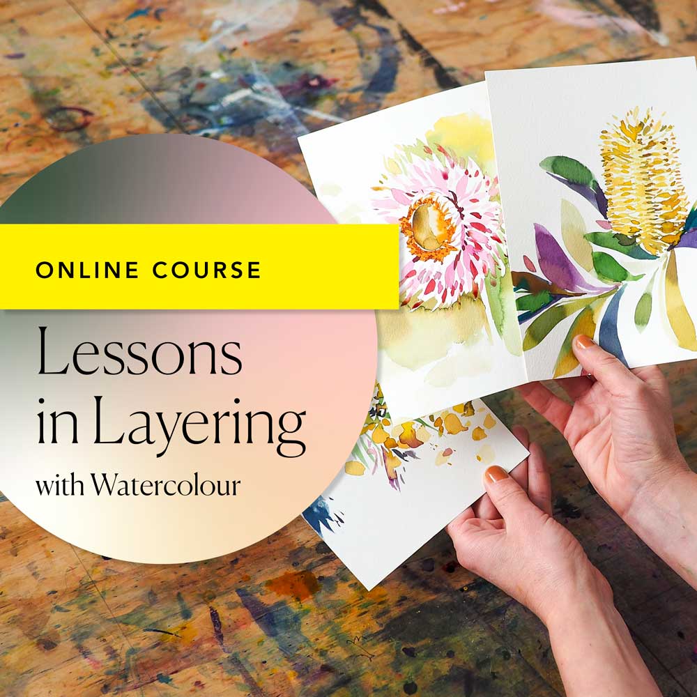 'Lessons in Layering with Watercolour' Online Course
